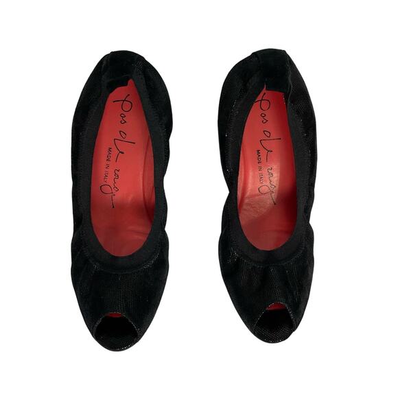 EUC - Pas de Rouge Silva Peep-Toe Wedge - Picture 4 of 6